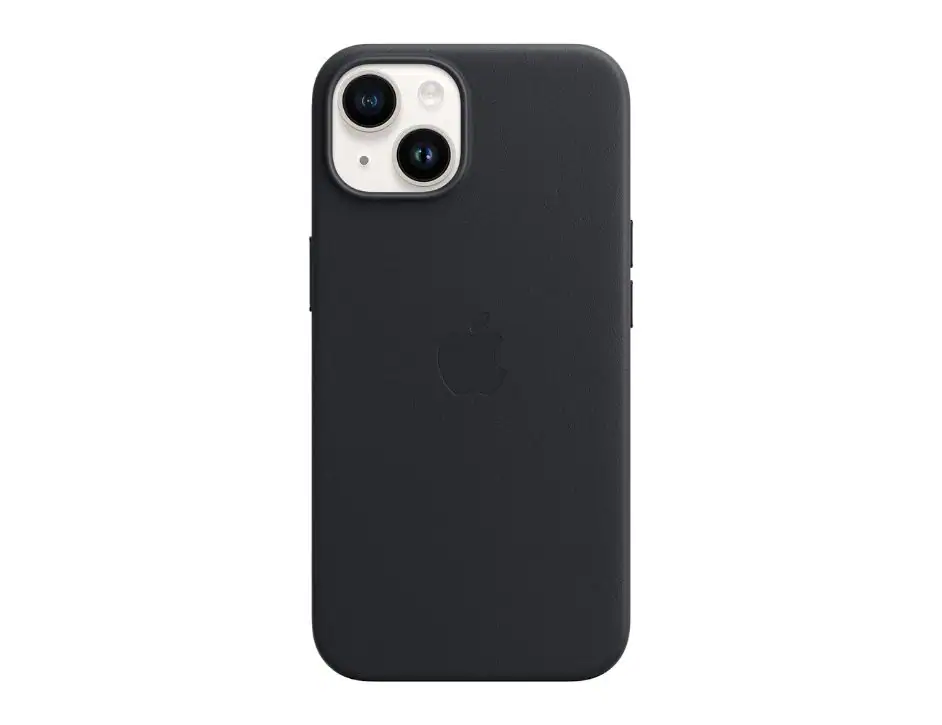 Apple - Silicone Case with MagSafe for iPhone 14 - Black