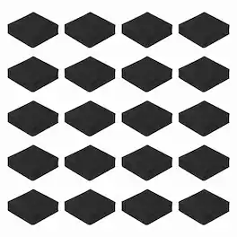 Unique Bargains - Single Sided Speaker Isolation Pads 50x50x15mm Square EVA Acoustic Foam Anti-Vibration Feet for Speaker Subwoofer, 32pcs - Black