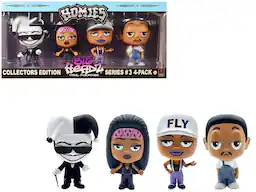 "Homies Big Headz" Series 3 Collector's Edition 4-Pack of Figures by Homies