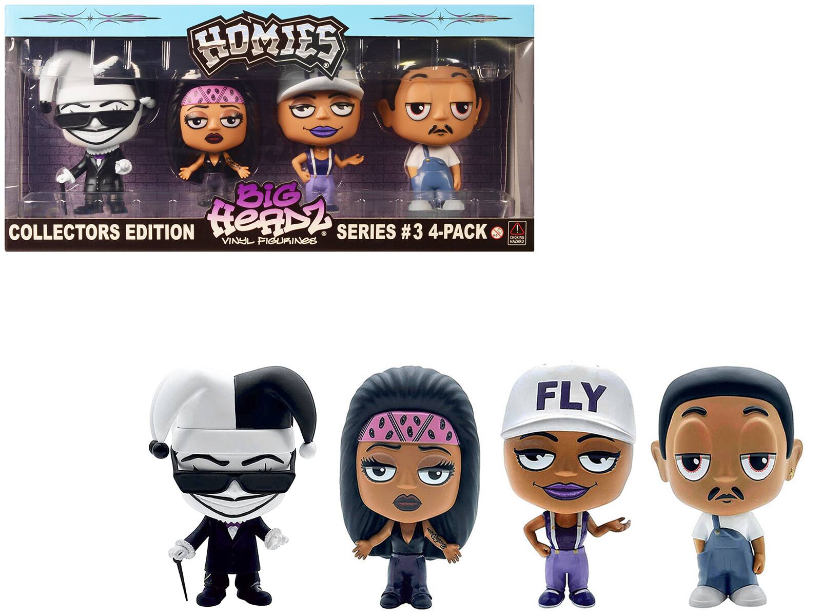 HOMIES  
Big ReaL  
COLLECTORS EDITION  
SERIES #3 4-PACK  
VINYL FIGURINES  
FLY