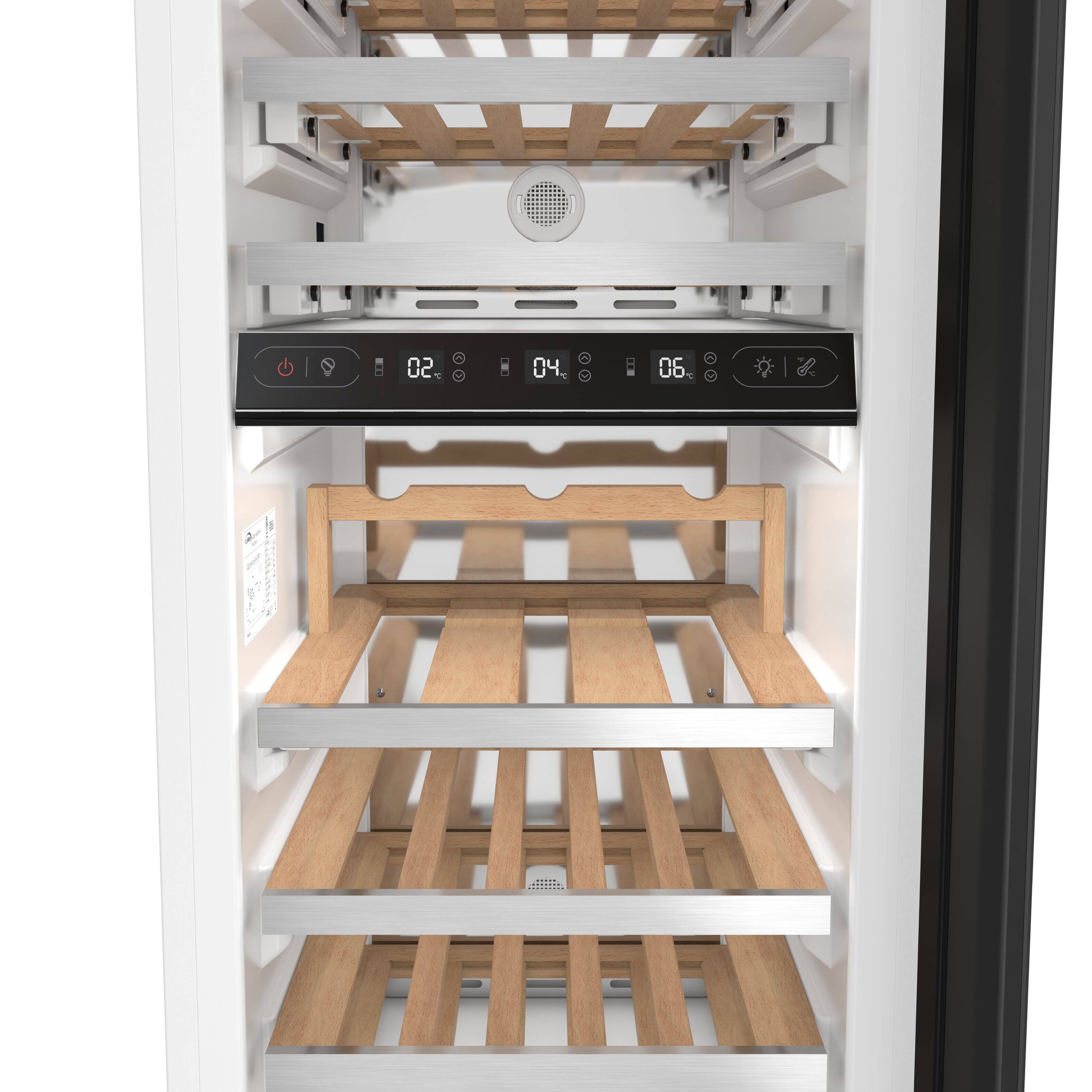 Alt View 8. Koolmore - KoolMore Reserve Panel Ready 30 in. Column Refrigerator with 18 in. Wine Cooler and Freezer - White.