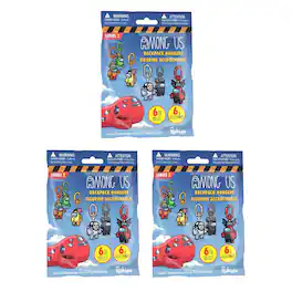 Just Toys LLC - Among Us Series 2 Backpack Hanger | Set of 3