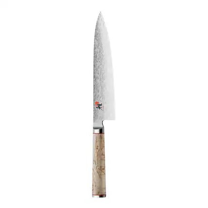 Front. Miyabi - Miyabi Birchwood SG2 8-inch Chef's Knife - Stainless Steel.