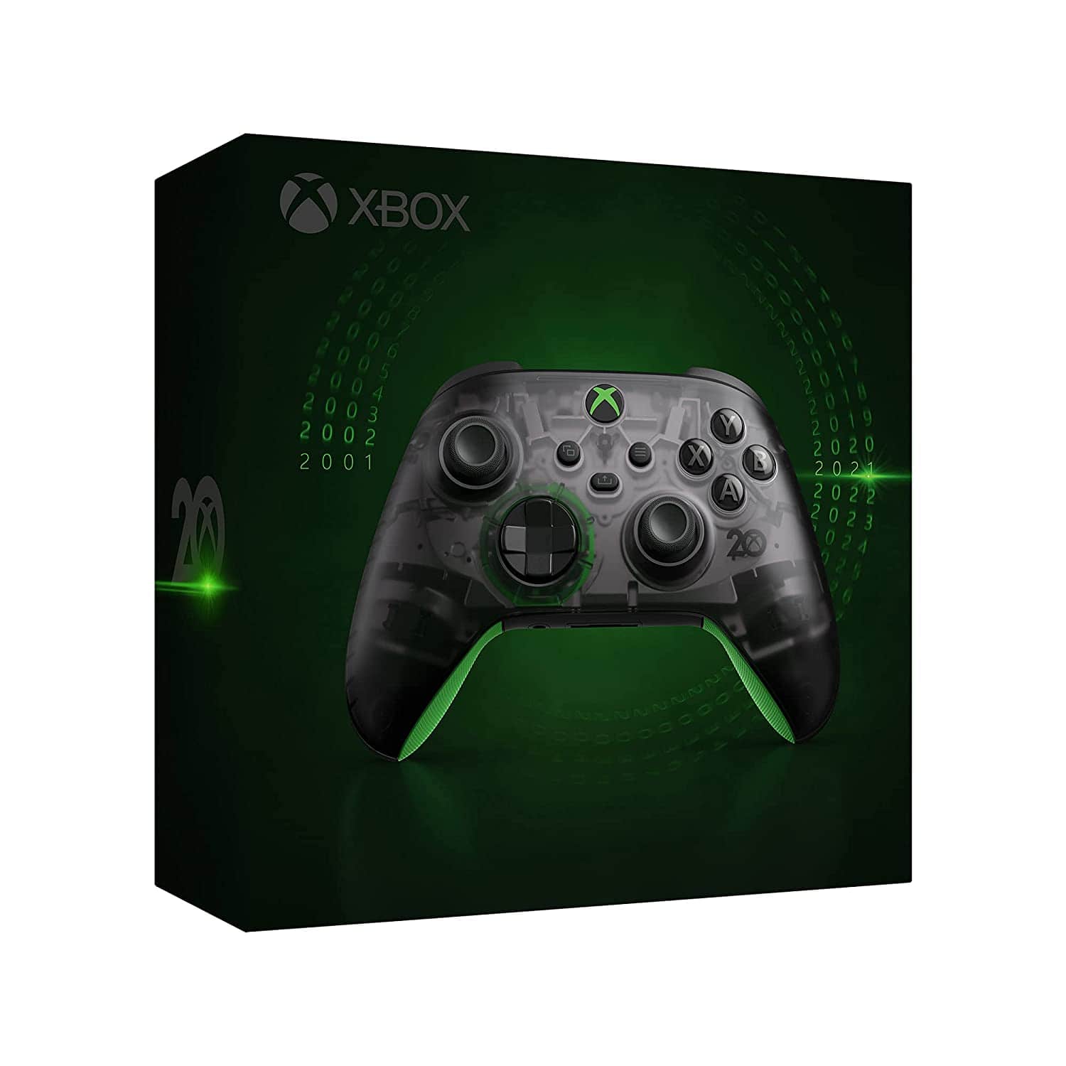 Microsoft - Xbox Wireless Controller: 20th Anniversary Special Edition Xbox - Black with green