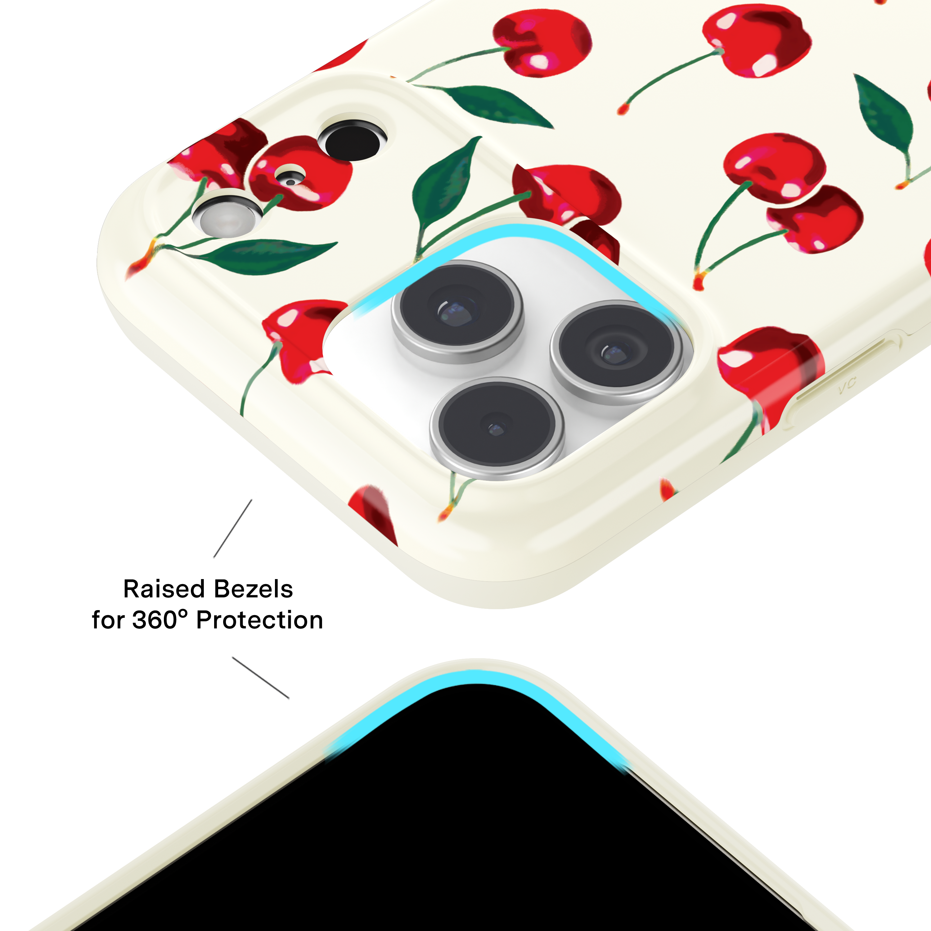 Left. VELVET CAVIAR - MagSafe Case for Apple iPhone 17 Pro Max - Mon Cheri Cherry.