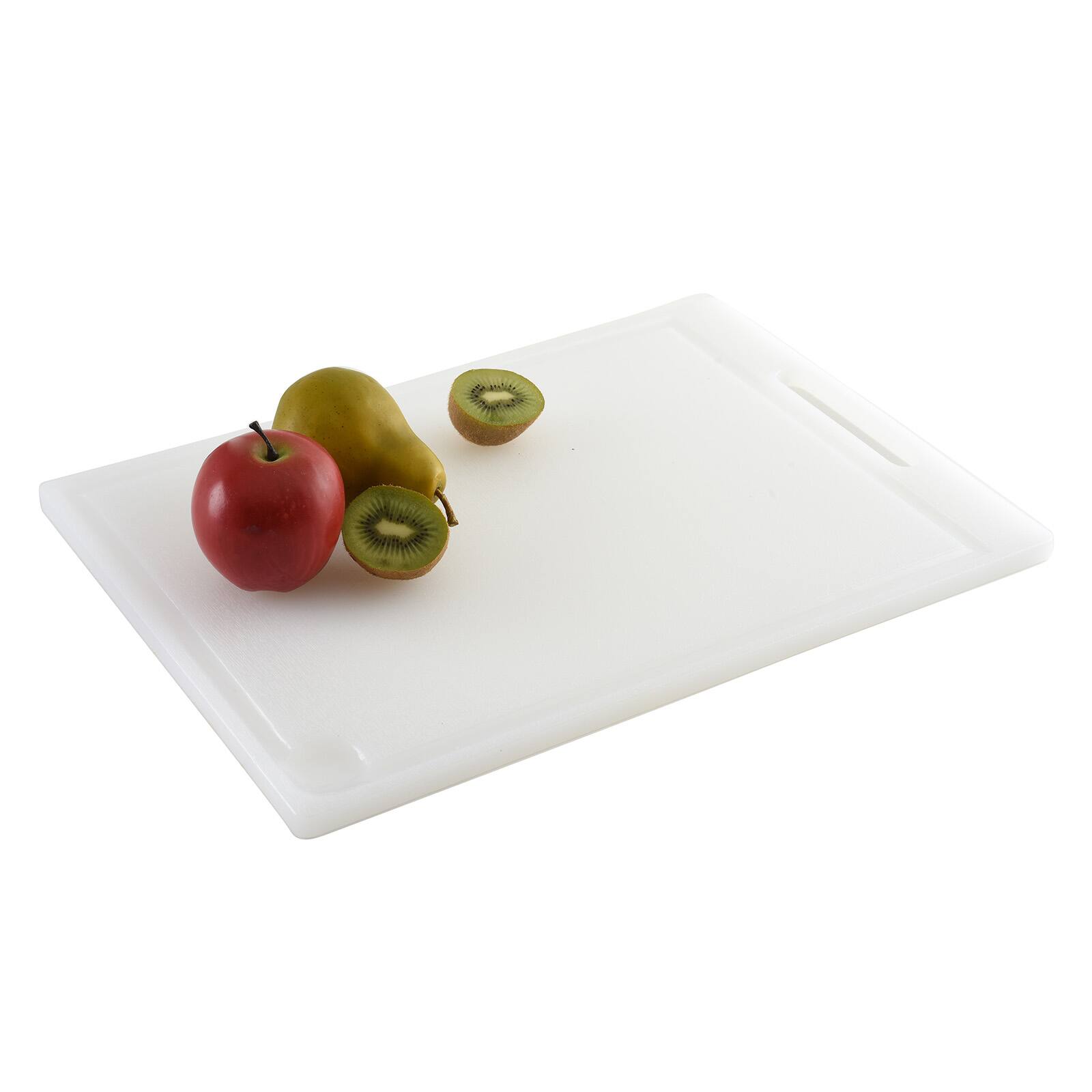 Alt View 1. Norpro - Professional 12-Inch x 18-Inch Cutting Board with Juice Groove, White - White.