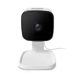 Energizer - Connect Foldable 1080P HD Indoor Security Camera, Motion Alerts, Corded Electric - White