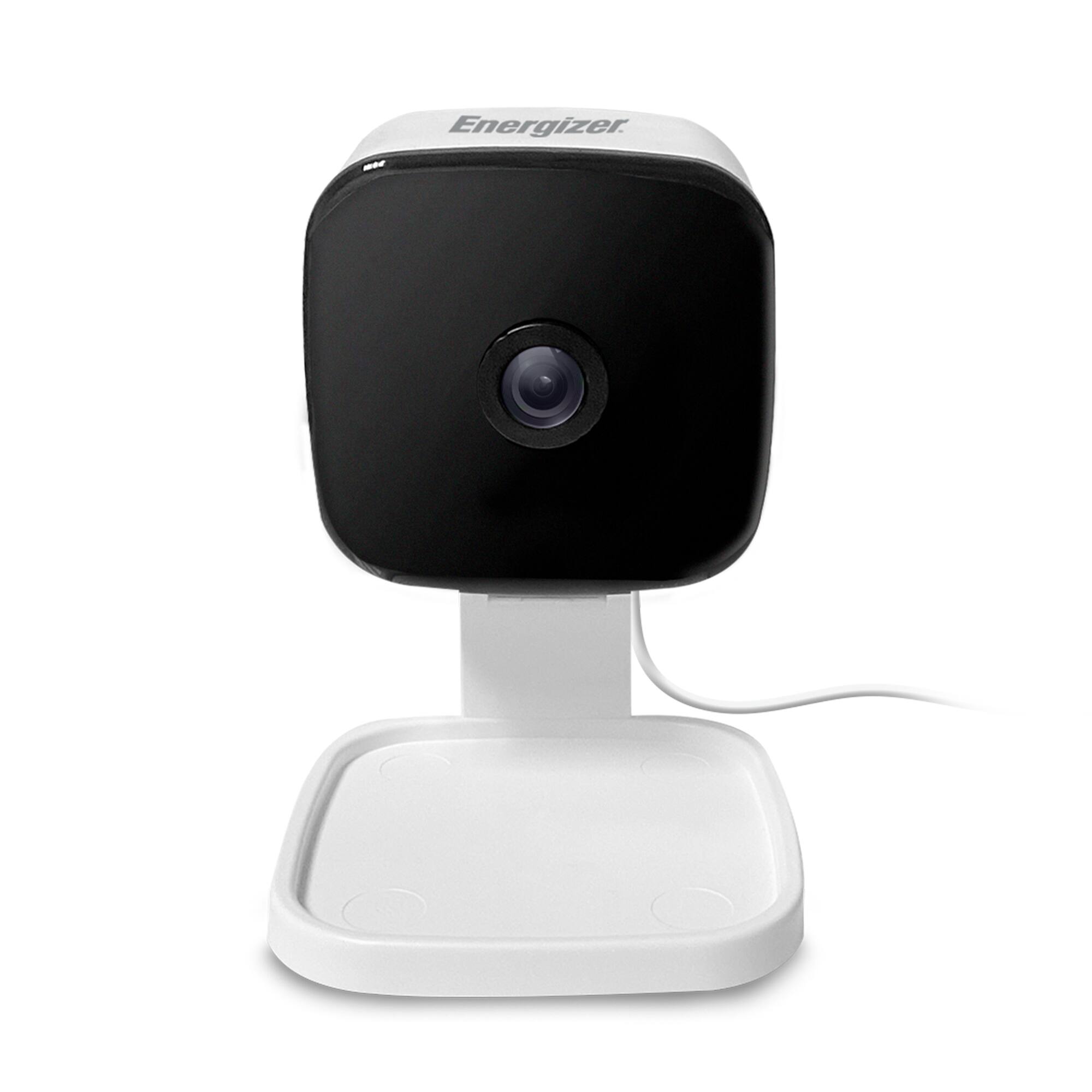 Front. Energizer - Energizer Connect Foldable 1080P HD Indoor White Security Camera, Motion Alerts, Corded Electric - White.