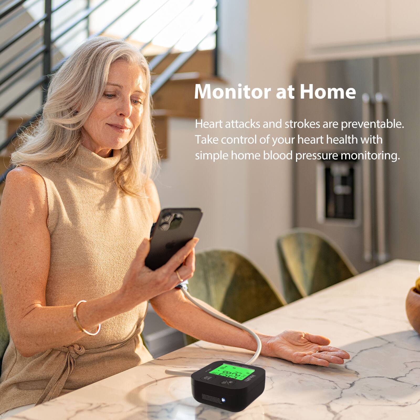 Monitor at Home

Heart attacks and strokes are preventable. Take control of your heart health with simple home blood pressure monitoring.