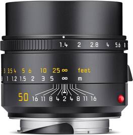 Leica - 50mm f/1.4 Summilux-M ASPH Lens, Black - Black