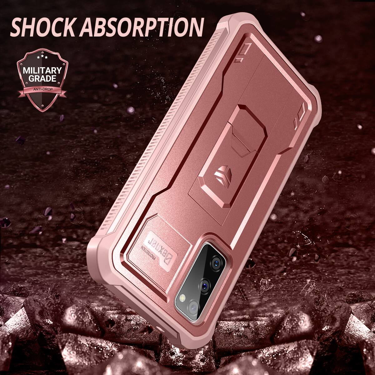 SHOCK ABSORPTION  
MILITARY GRADE ANTI-DROP PROTECTION