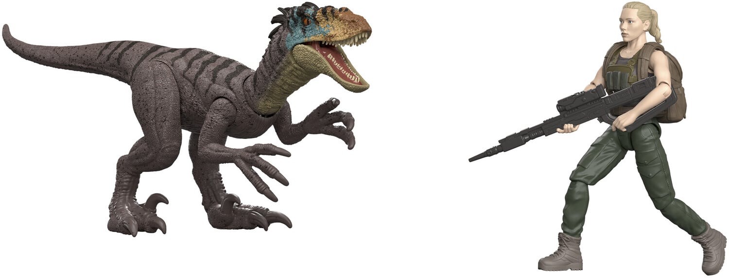Mattel - Jurassic World: Rebirth Zora Bennett & Velociraptor Action Figure 2-Pack - COLLECTABLES - Multicolor