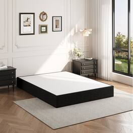 Dyonery - 9 inch bed frame, queen size, metal platform queen bed frame, heavy-duty steel bar support, mattress base. - Black