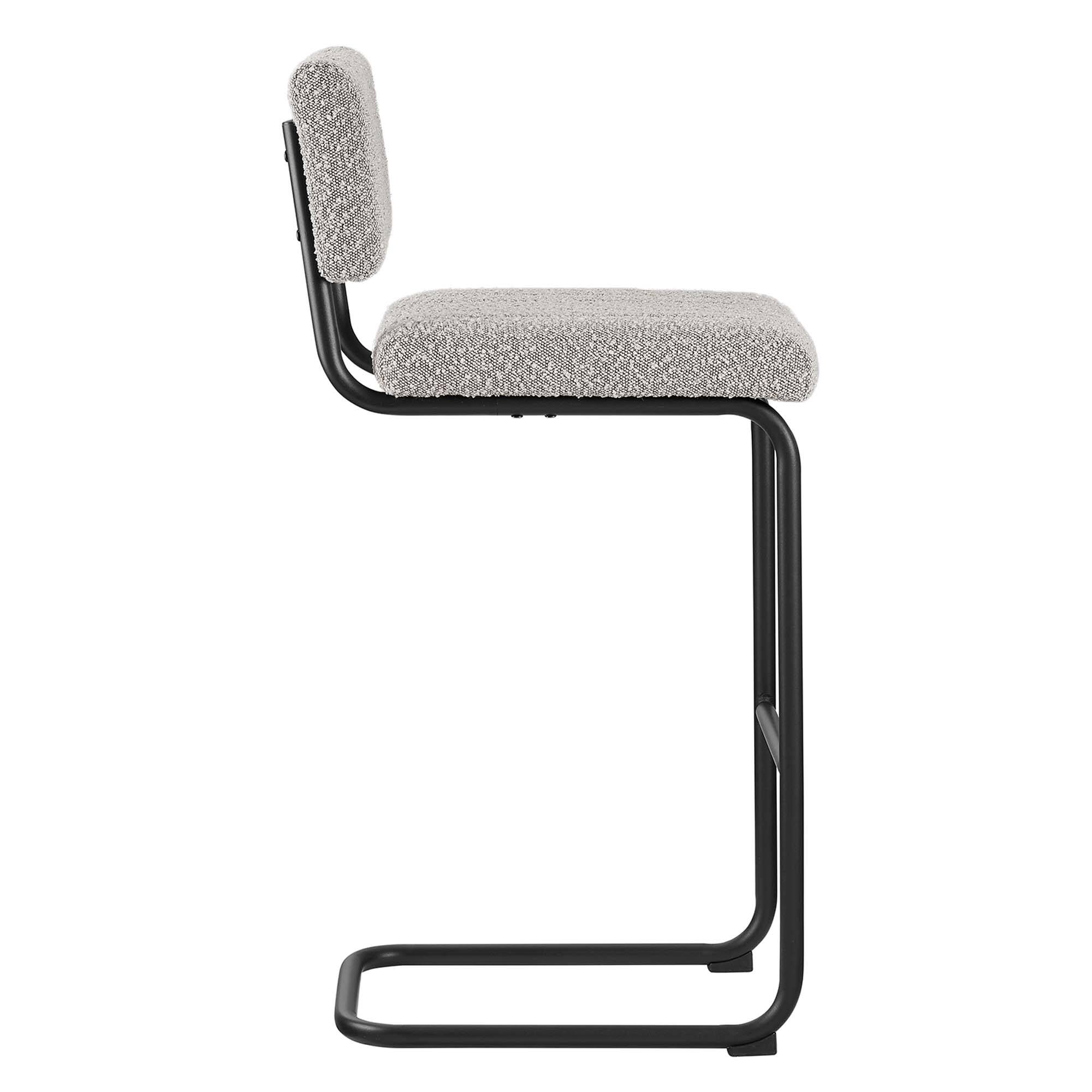 Alt View 3. Modway - Parity Boucle Bar Stools Set of 2 by Modway - Black Taupe.