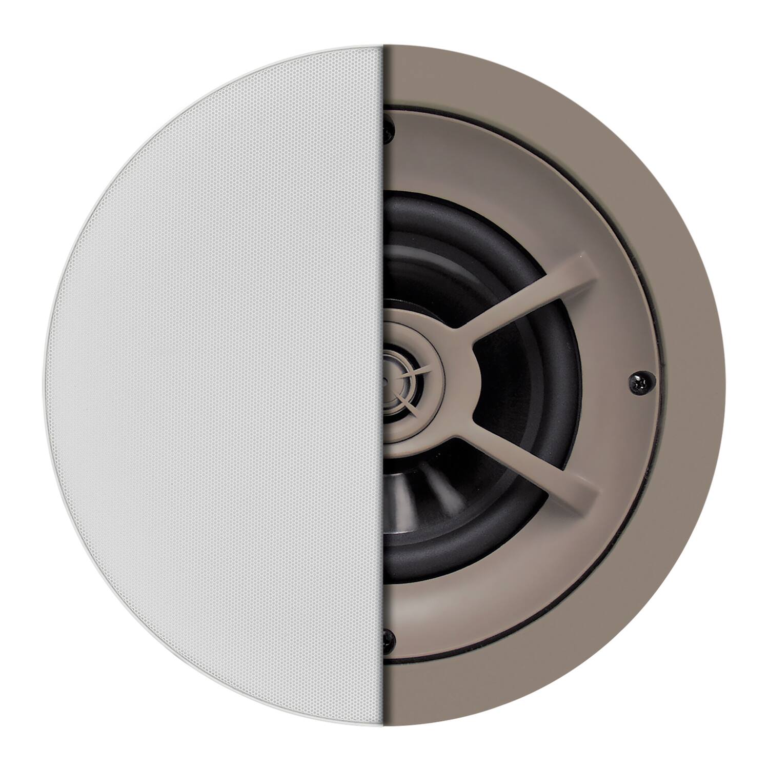 Alt View 1. Proficient Audio - Proficient Audio Pas11641 / C641 Protege C641 125-watt 6.5-in. 2-way Graphite In-ceiling Speaker Set - white.