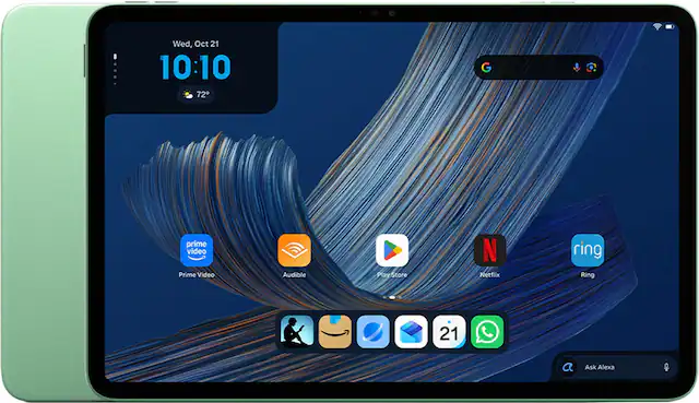 Wed, Oct 21 10:10 72
prime video Prime Video
Audible
Play Store
Netflix
ring Ring
21
Ask Alexa
