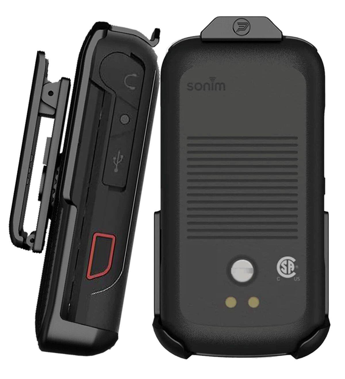 Angle. Body Glove - The Sonim XP3 Plus Black Holster with a Rotating Clip is a carrying solution designed specifically for the rugged Sonim - Black.
