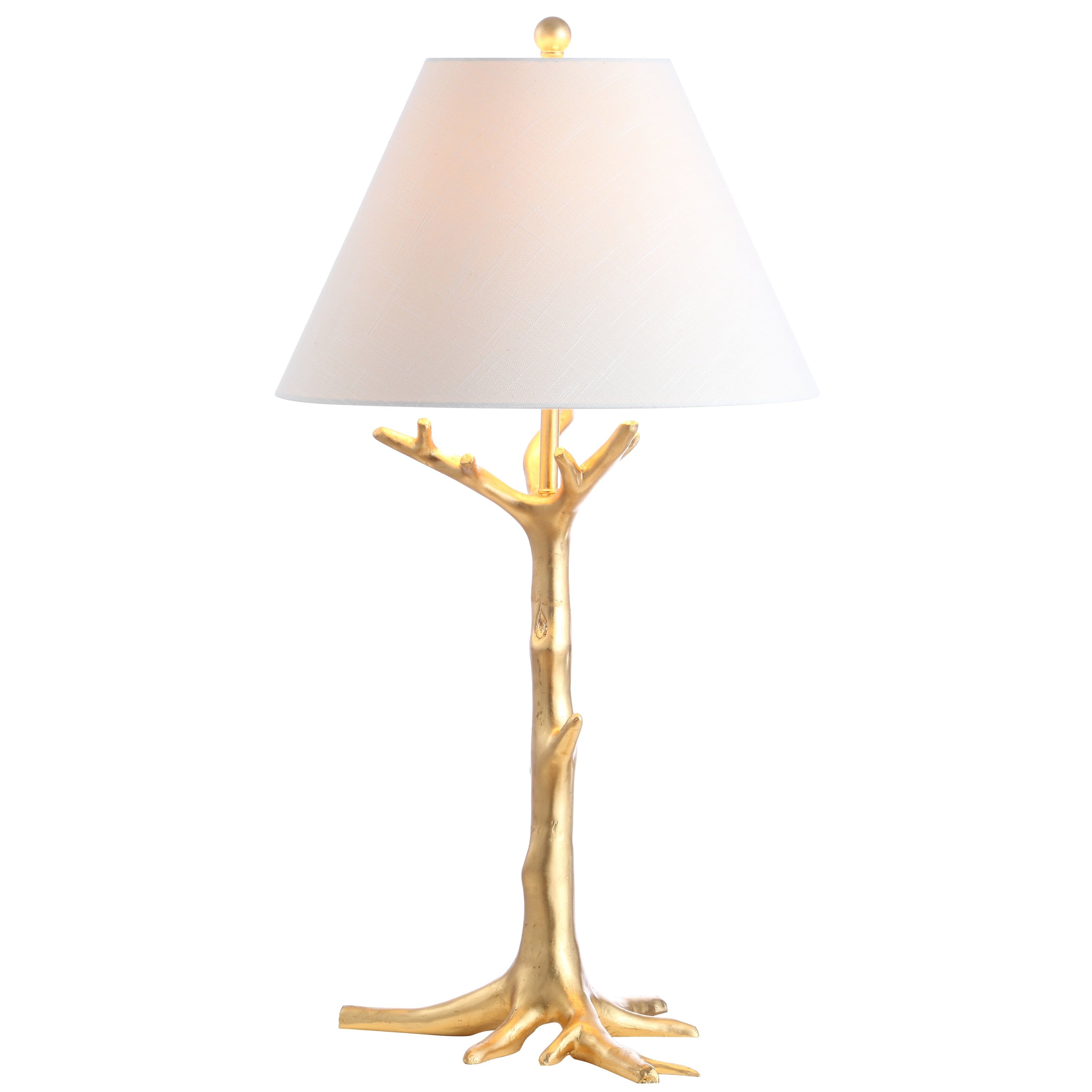 Jonathan Y - Galen 33.5" Resin LED Table Lamp, Gold - Gold leaf