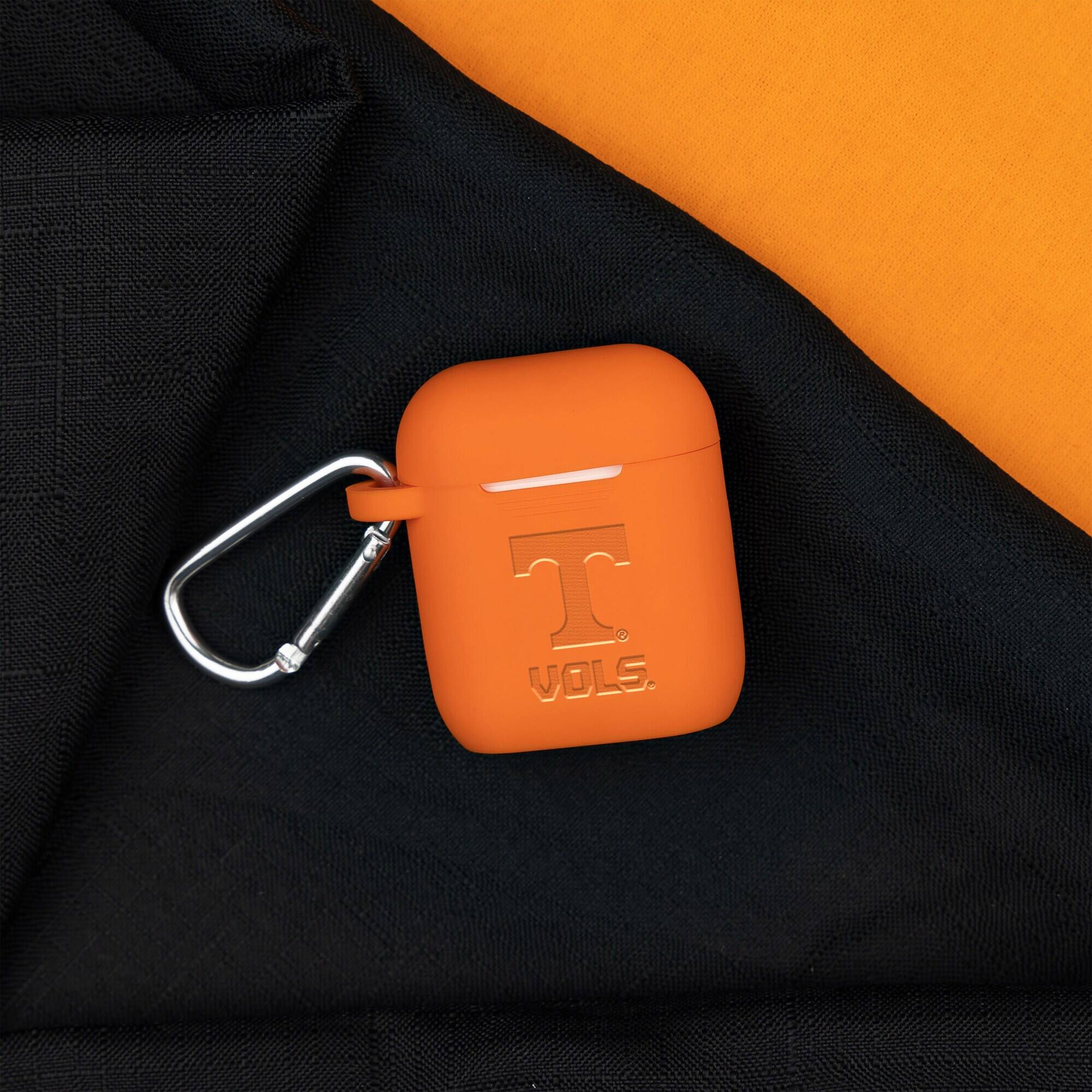 Alt View 1. Affinity Bands - Tennessee Volunteers Debossed Silicone AirPods Case Cover - No Size - Multicolor.