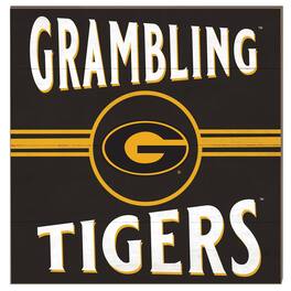 Jardine - Grambling Tigers 10'' x 10'' Retro Team Sign - Yellow