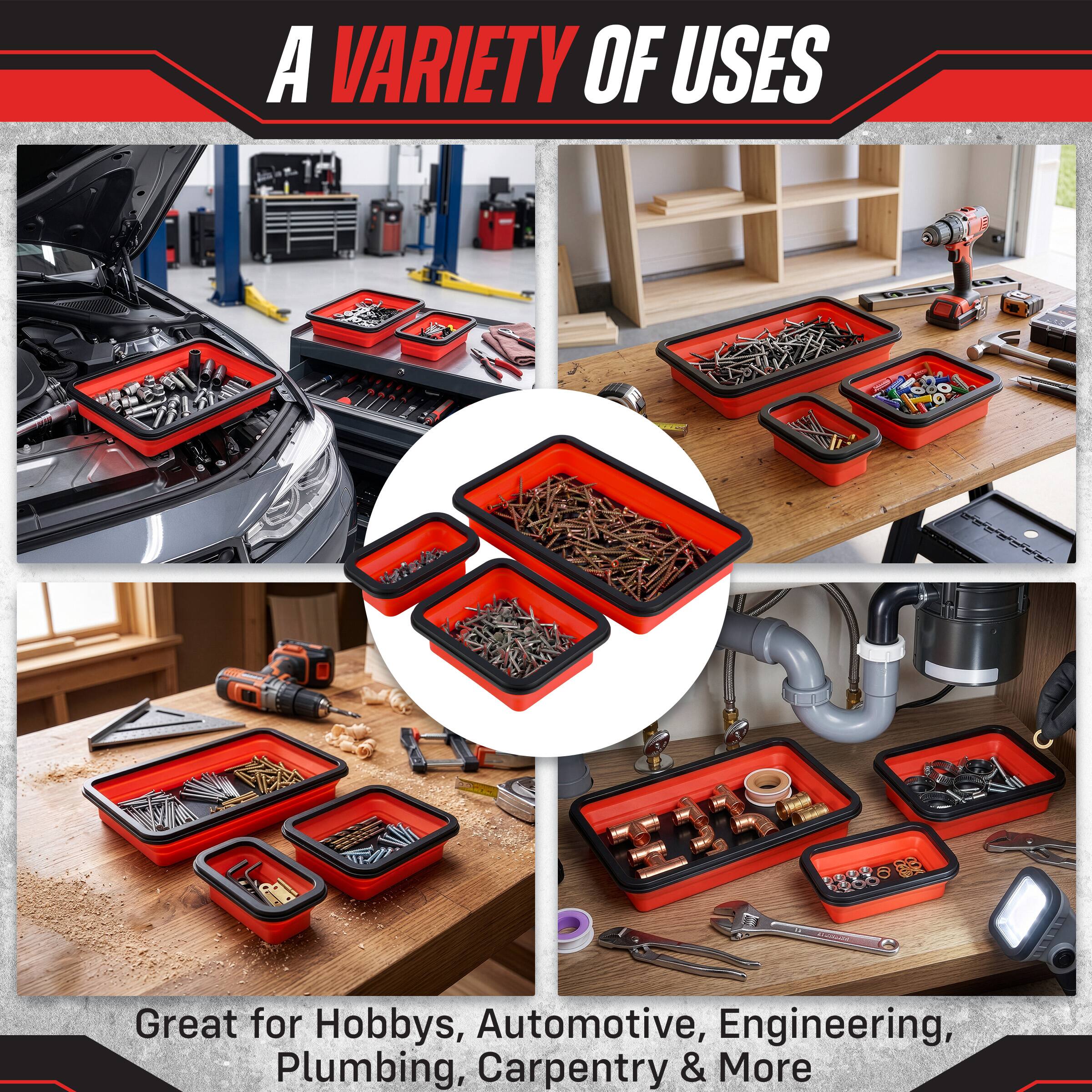 A VARIETY OF USES

Great for Hobbies, Automotive, Engineering, Plumbing, Carpentry & More