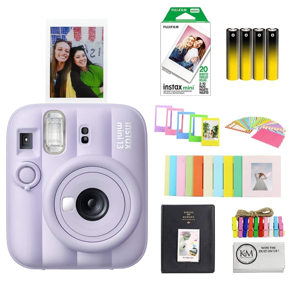 Fujifilm - INSTAX MINI 13 Instant Film Camera | with Instax Mini Film | 20 Exposures + Mini Accessories - Dreamy Purple