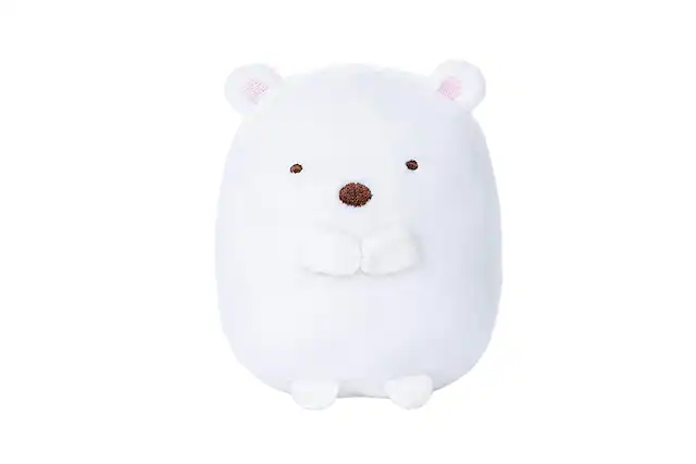 Front. Sumikkogurashi - Sumikko Gurashi 4 Inch Plush - Shirokuma White Bear - White.