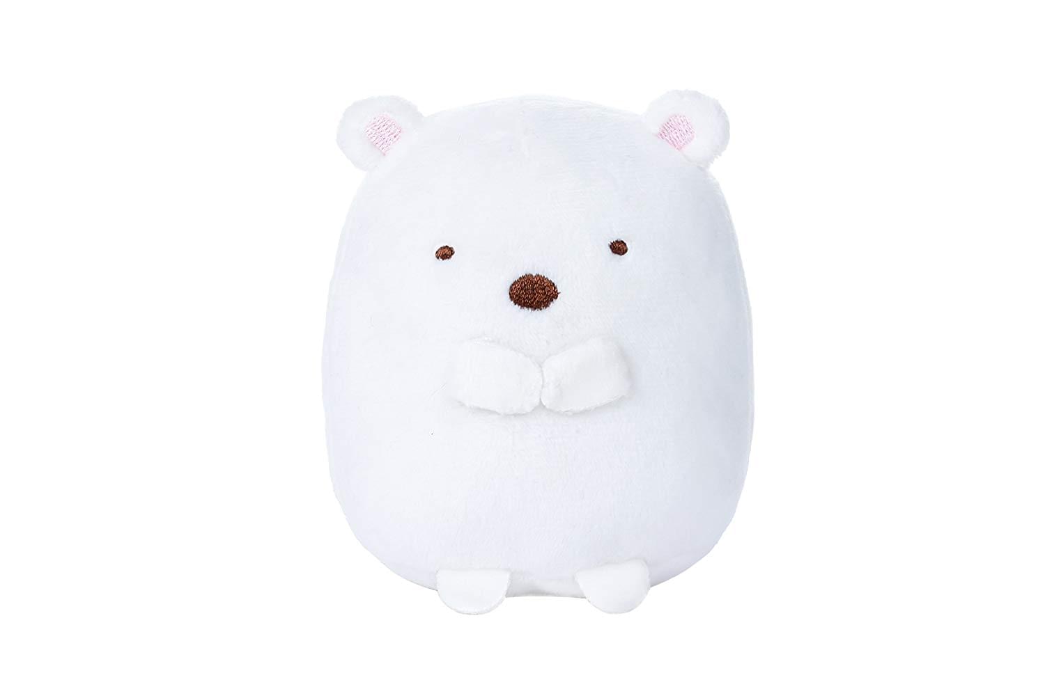 Front. Sumikkogurashi - Sumikko Gurashi 4 Inch Plush - Shirokuma White Bear - White.