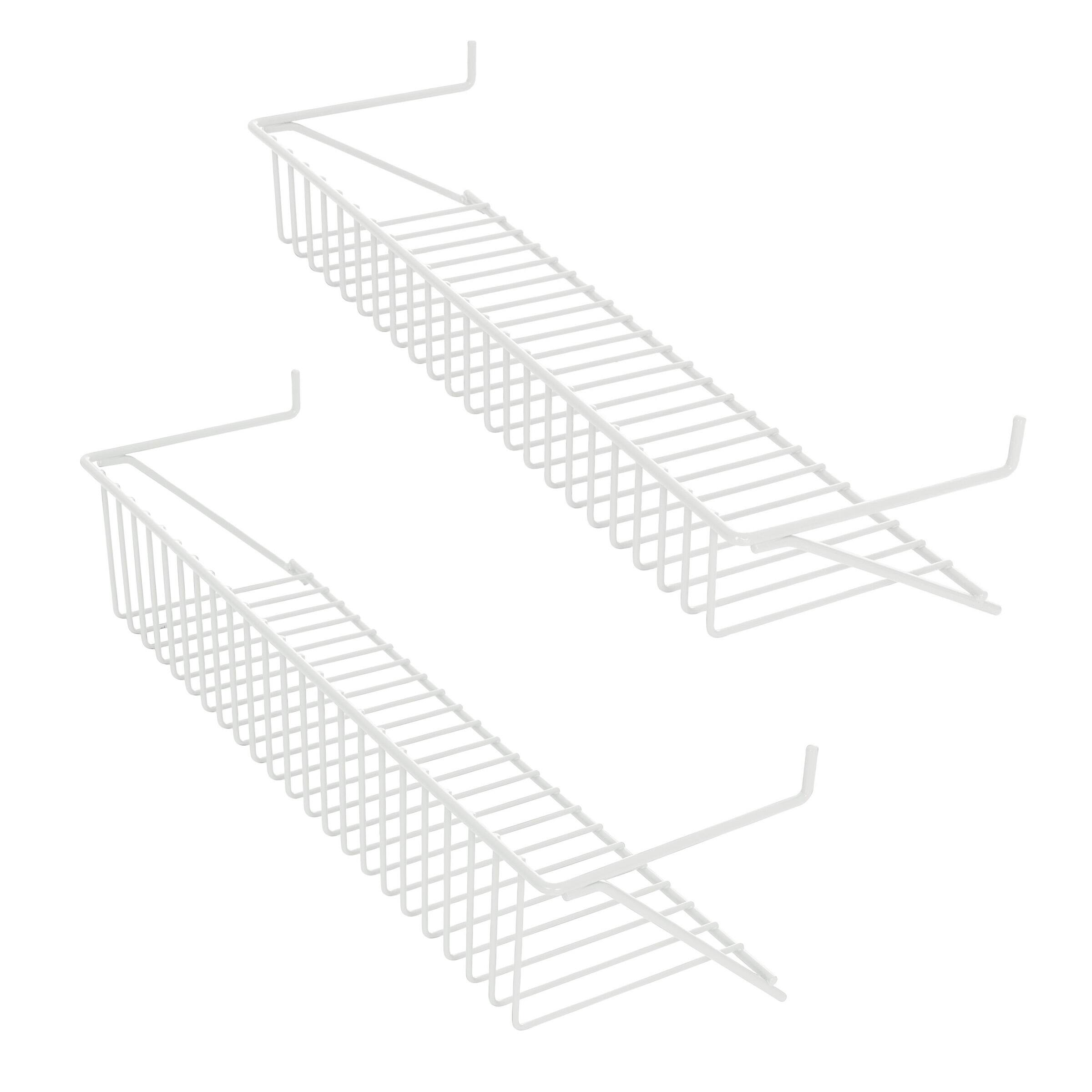 Left. Home-Complete - 9-Tier Over Door Organizer, White - White.