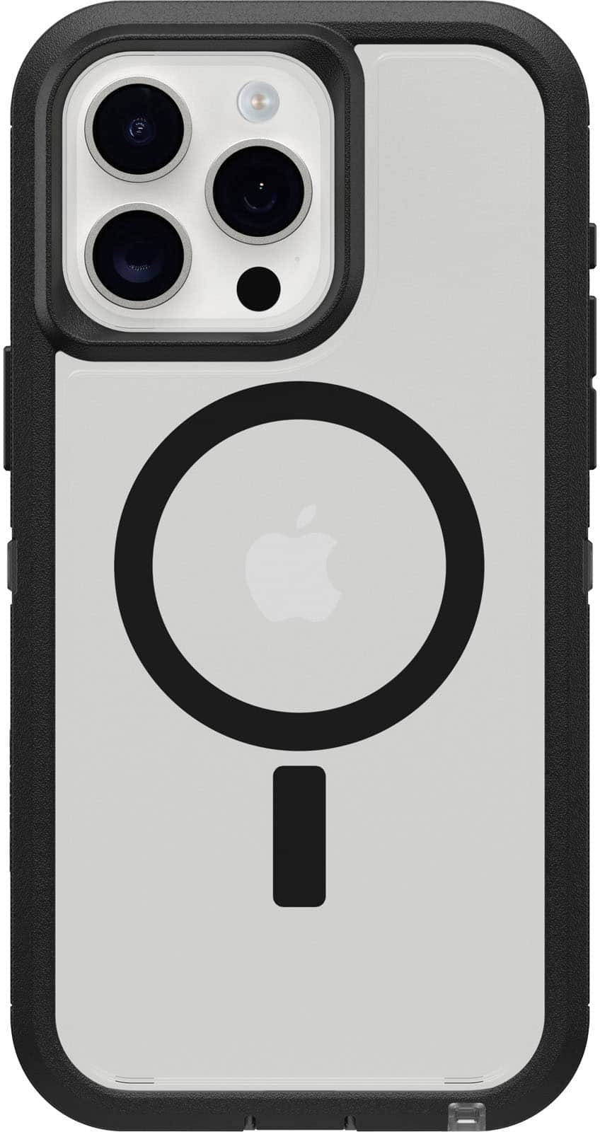 Front. OtterBox - Defender Series Pro XT Hard Shell for MagSafe for Apple iPhone 15 Pro Max - Dark Side.