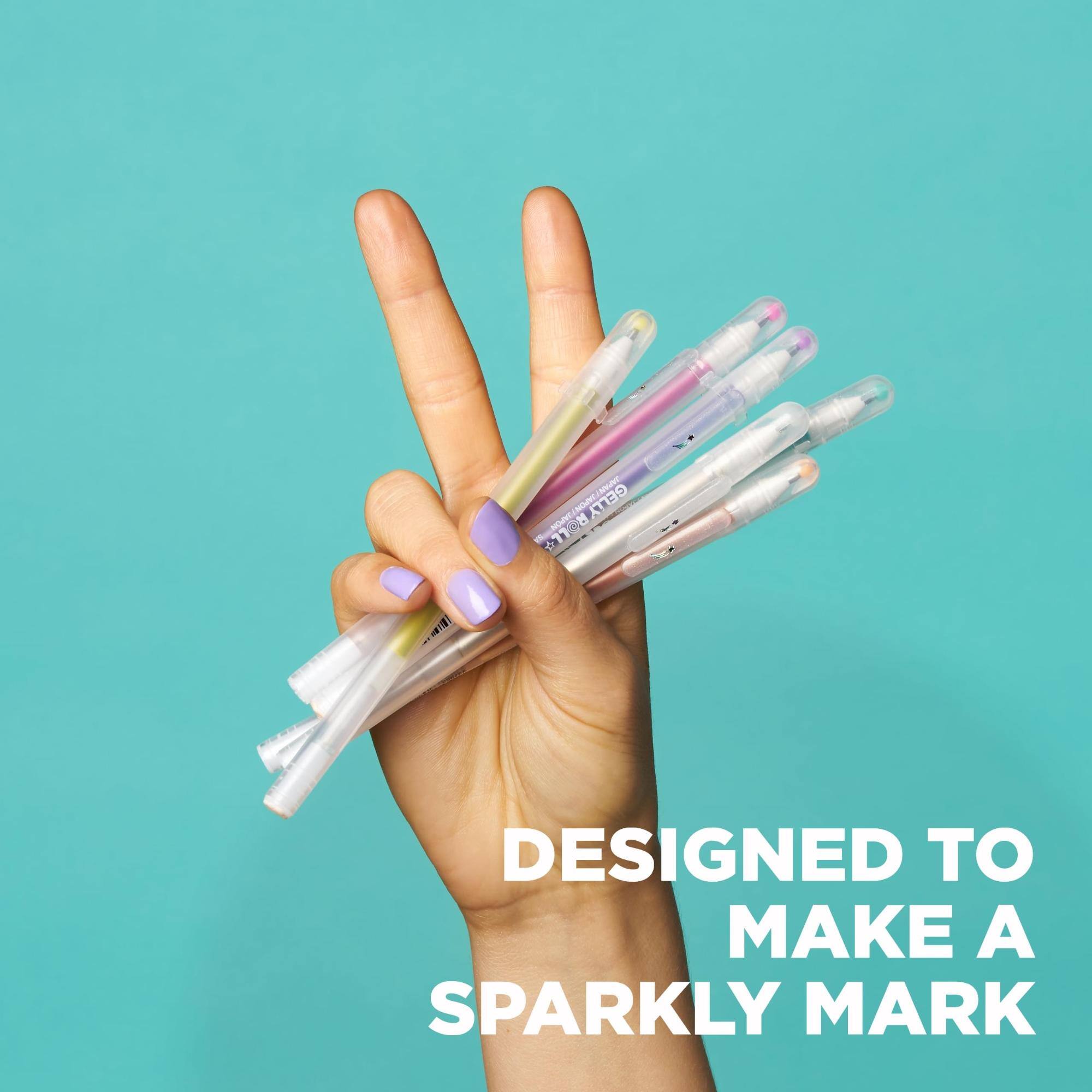 GELLY JAPAN GELLY ROLL+ JAPON  
DESIGNED TO MAKE A SPARKLY MARK