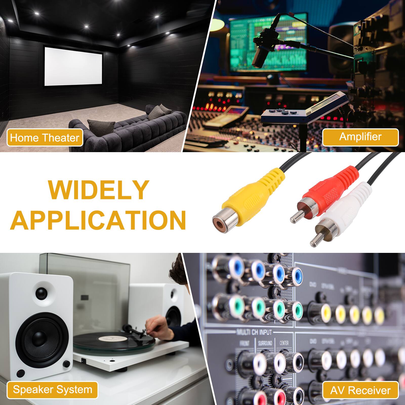 Home Theater Amplifier  
WIDELY APPLICATION  
MULTI CH INPUT  
SURROUND CENTER  
DE Speaker System  
AV Receiver