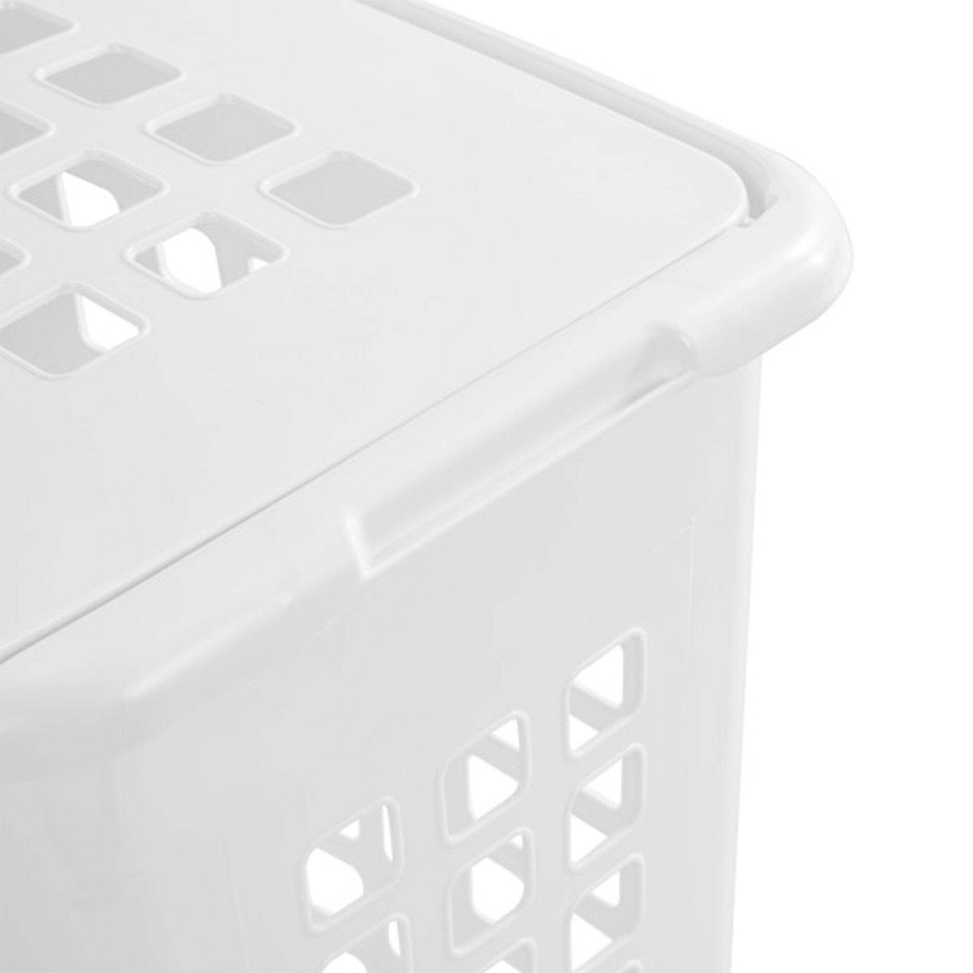 Alt View 8. Sterilite - Sterilite Rectangular LiftTop Plastic Laundry Hamper Basket Bin w/ Lid (12 Pack) - White.