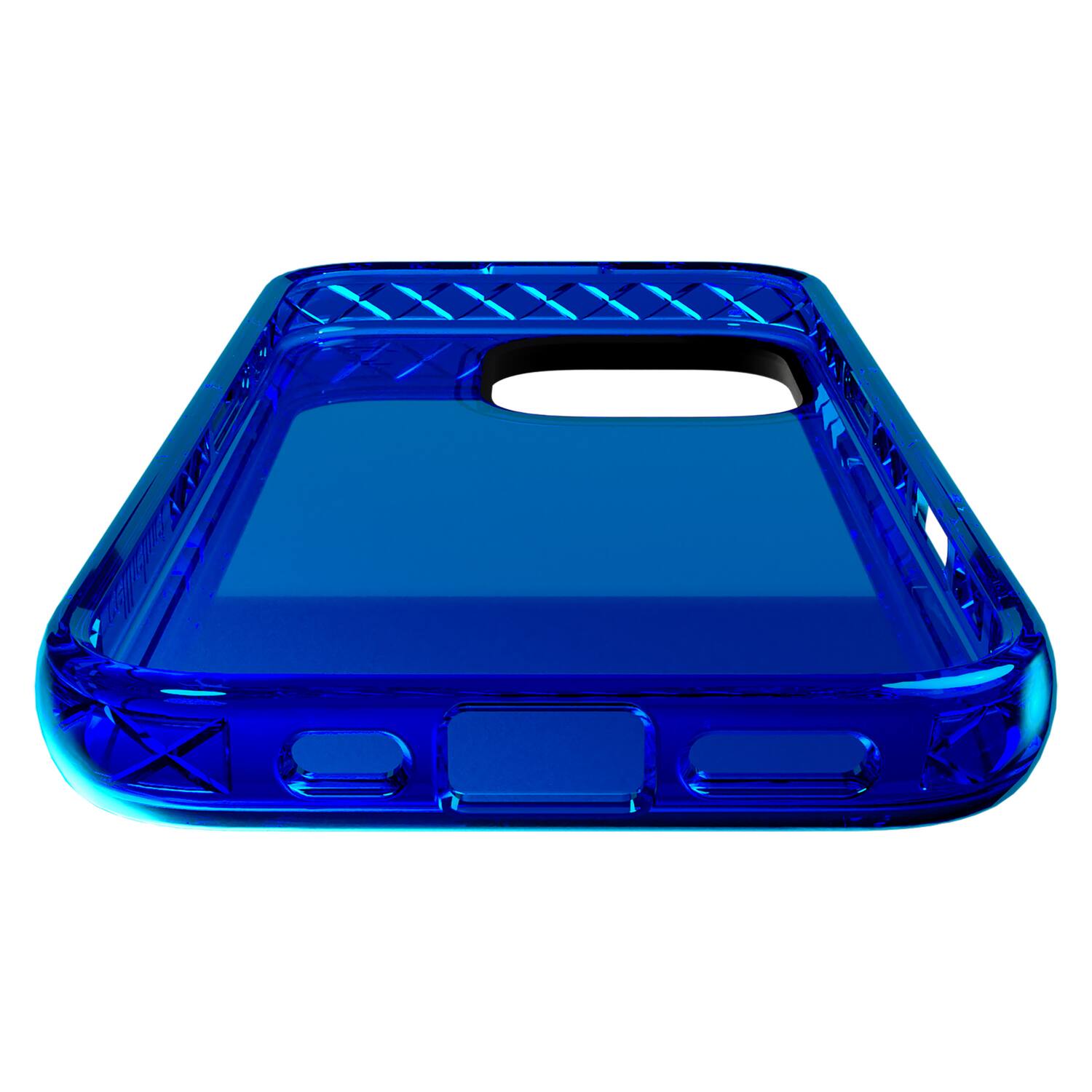 Angle. Cellhelmet - Altitude X Series Case iPhone 16 Pro - Bermuda Blue.