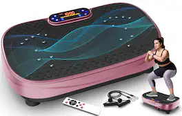 Anysun - Vibration Plate Fitness Platform Exercise Machine - Pink