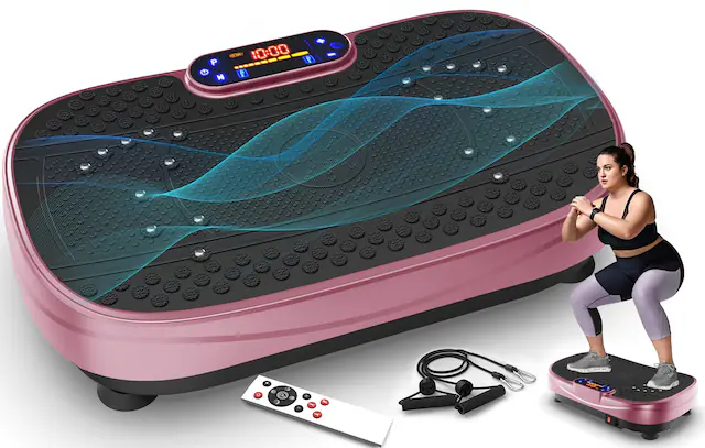 Front. Anysun - Vibration Plate Fitness Platform Exercise Machine - Pink.