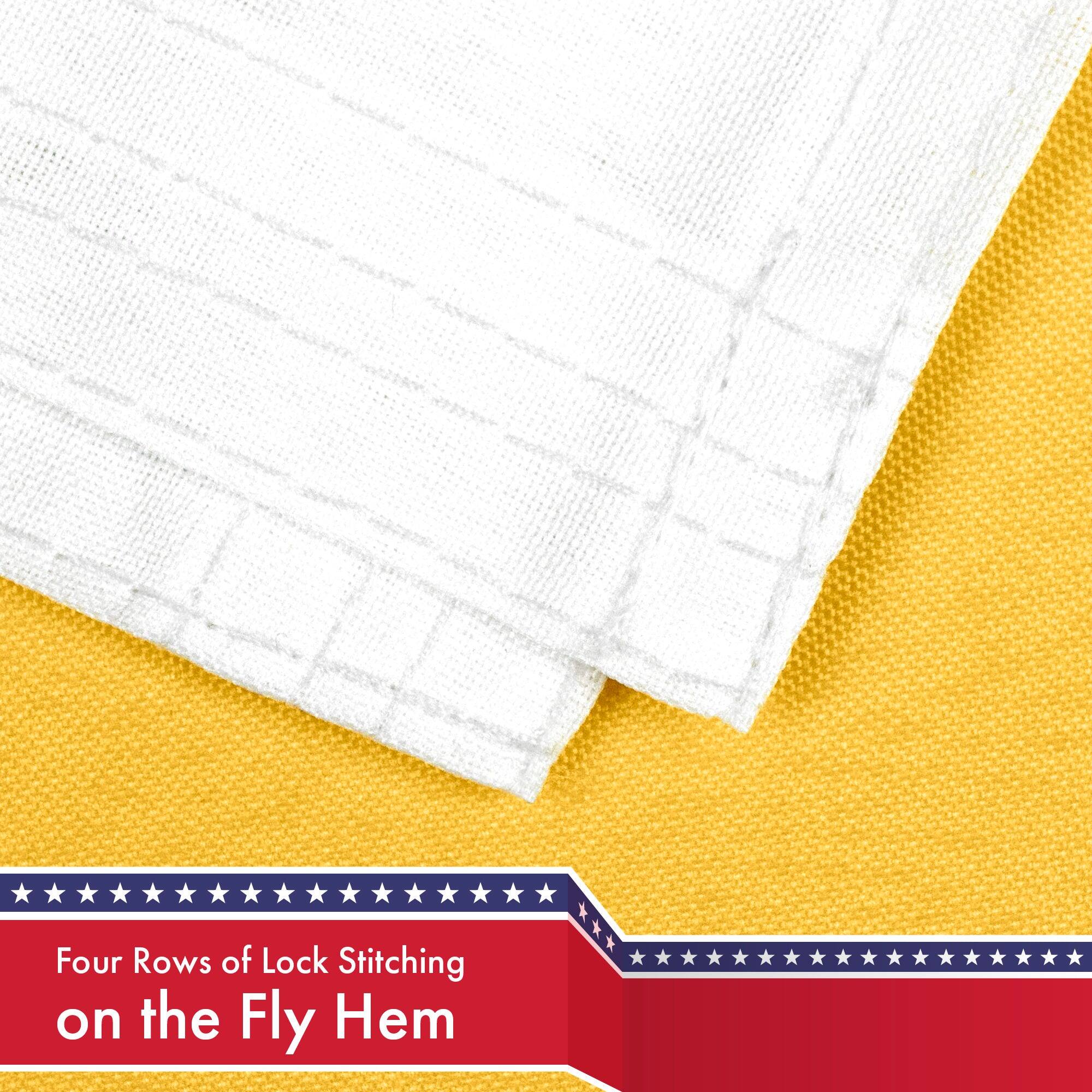 Four Rows of Lock Stitching on the Fly Hem