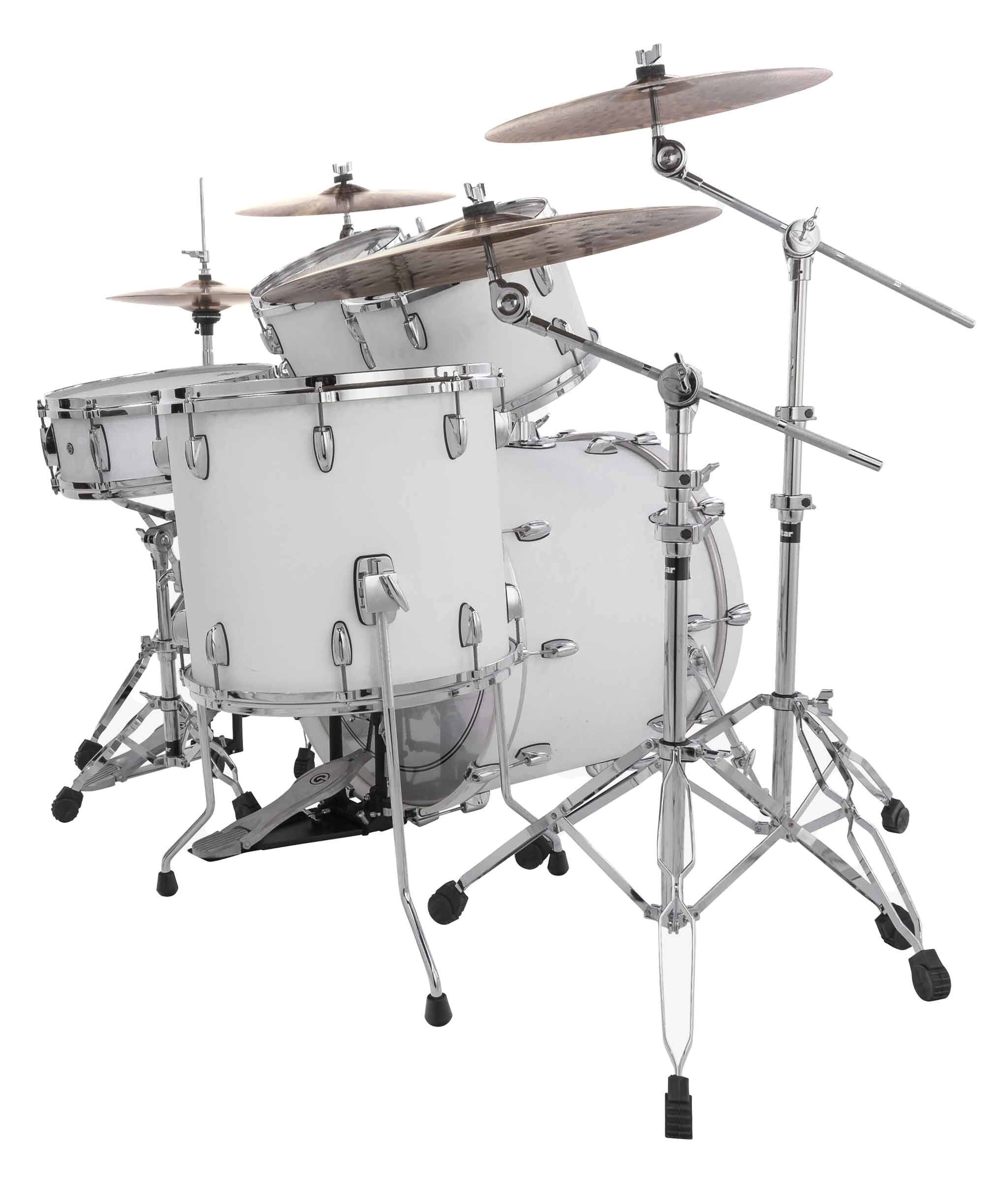 Alt View 1. Gibraltar Hardware - 5000 Series 5-Piece Drum Hardware Pack, Includes Double-Braced Snare Stand, Hi-Hat Stand, Boom Straight Cymbal Stands.