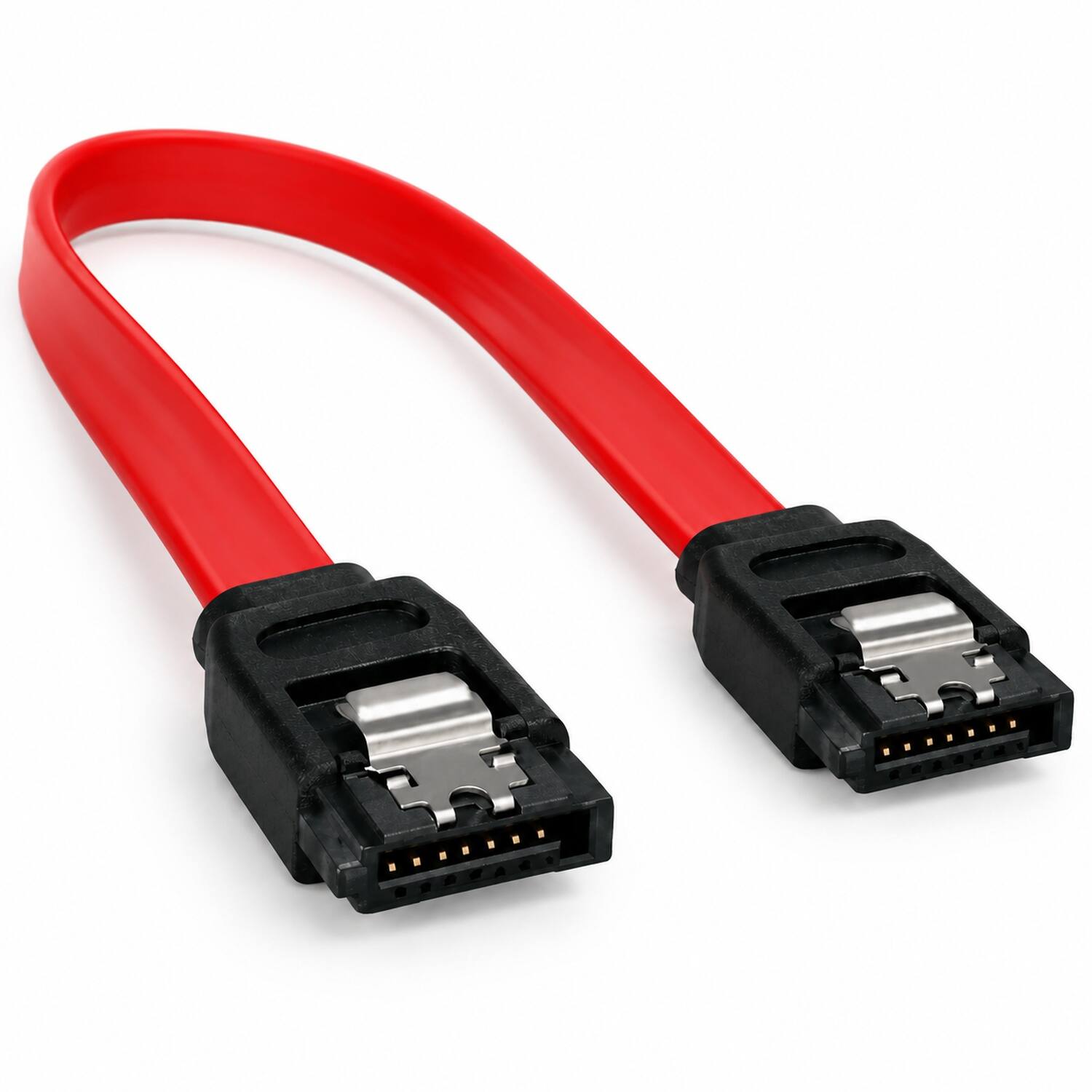Angle. Sanoxy - 0.5m 7-pin 180-Degree Serial ATA Device Cable with Latch - Multi.
