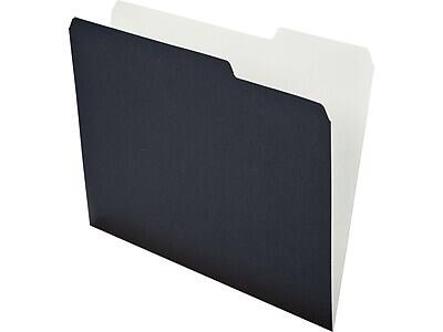Alt View 2. Pendaflex - Pendaflex Earthwise Recycled File Folder, 1/3-Cut Tab, Assorted, Letter Size, Black/White, 50/Pack (16101EE) - Black/White.