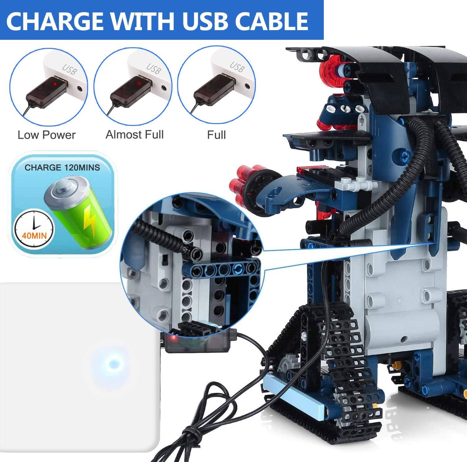 CHARGE WITH USB CABLE

Low Power  
Almost Full  
Full

CHARGE 120MINS  
40MIN