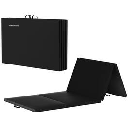 BalanceFrom Fitness - BalanceFrom 4' x 8' x 2" All Purpose Folding Fitness Gymnastics Gym Mat - Black