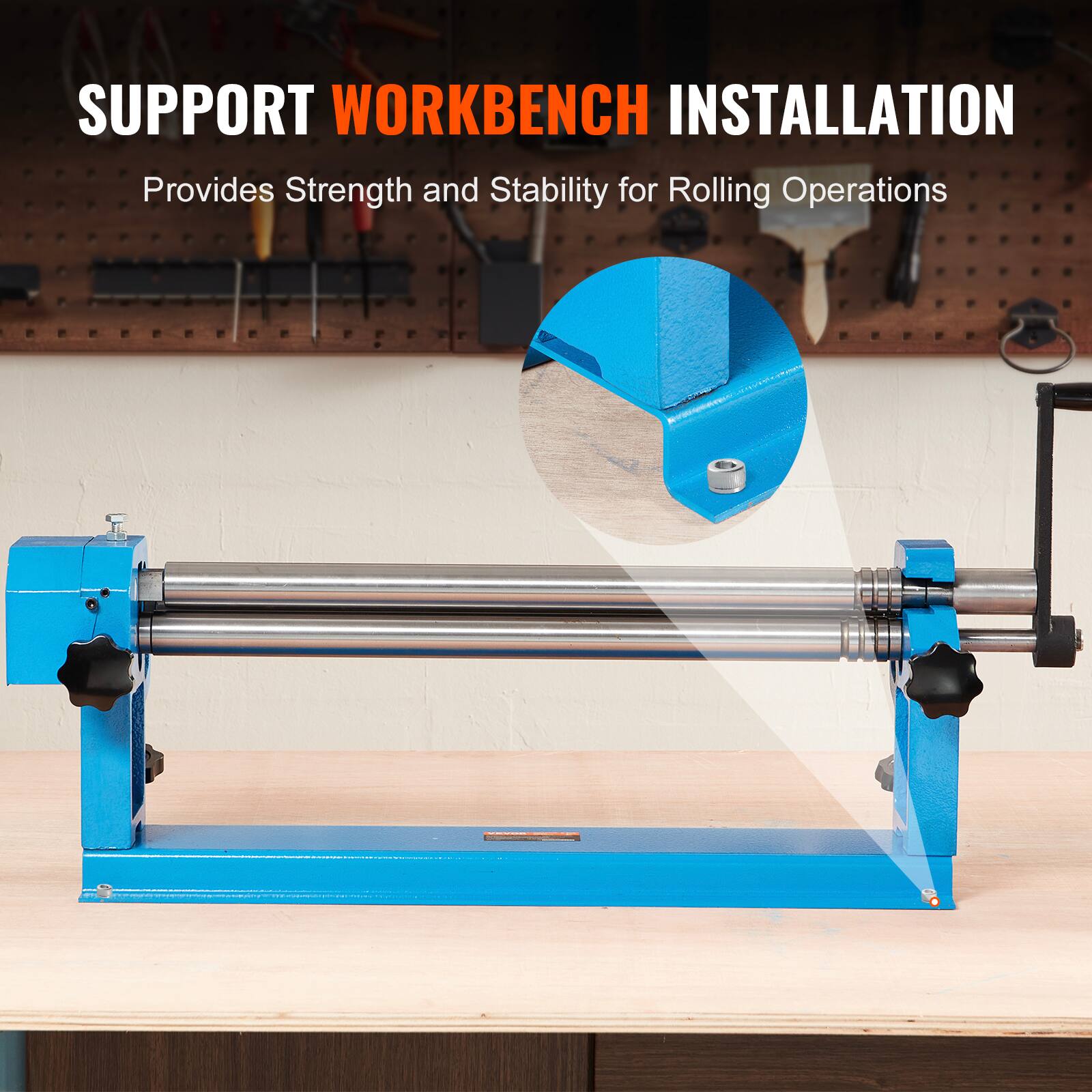 SUPPORT WORKBENCH INSTALLATION  
Provides Strength and Stability for Rolling Operations