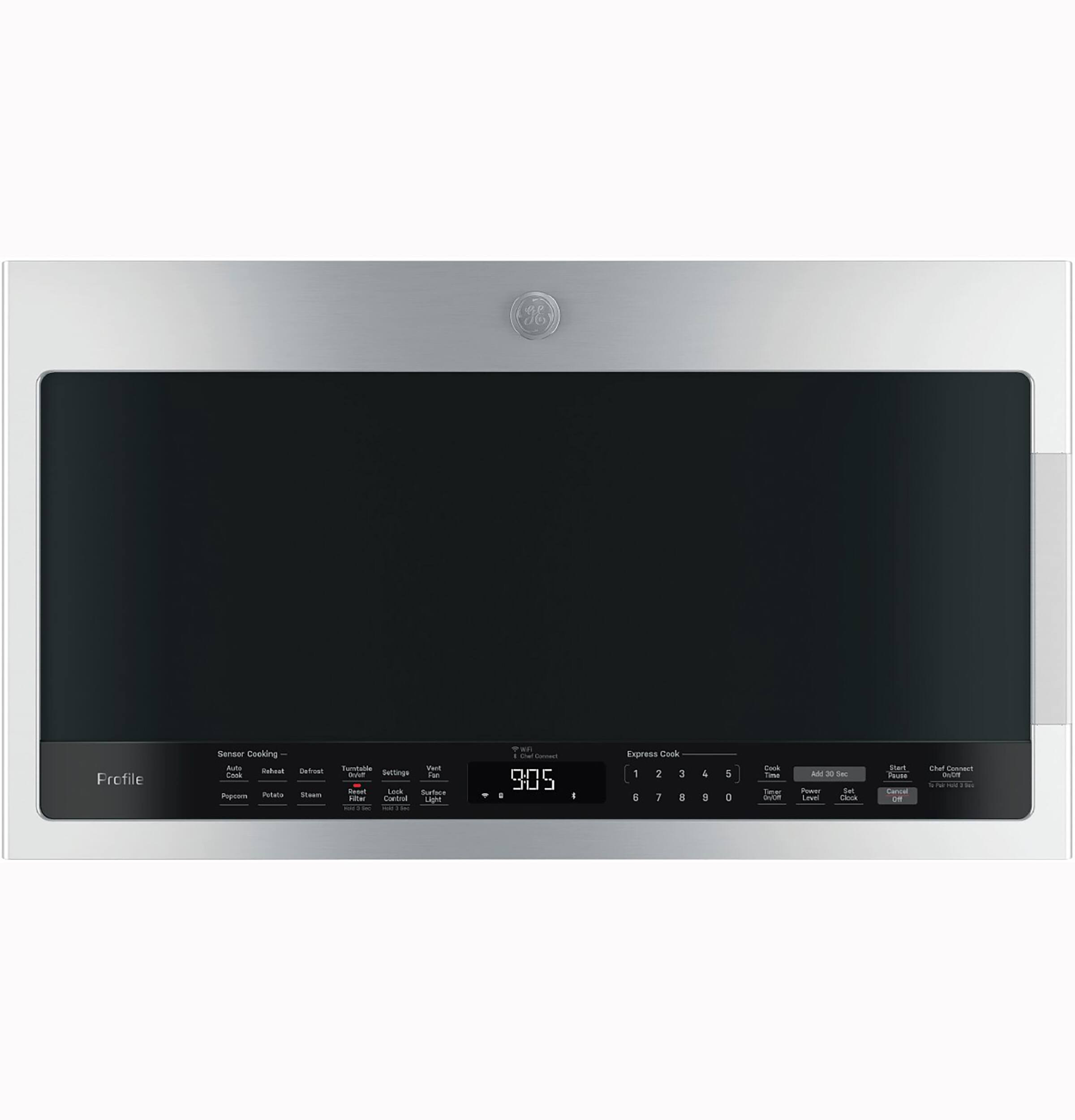 GE Profile - 2.1 Cu. Ft. Over-the-Range Microwave with Sensor Cooking and Chef Connect - Stainless Steel