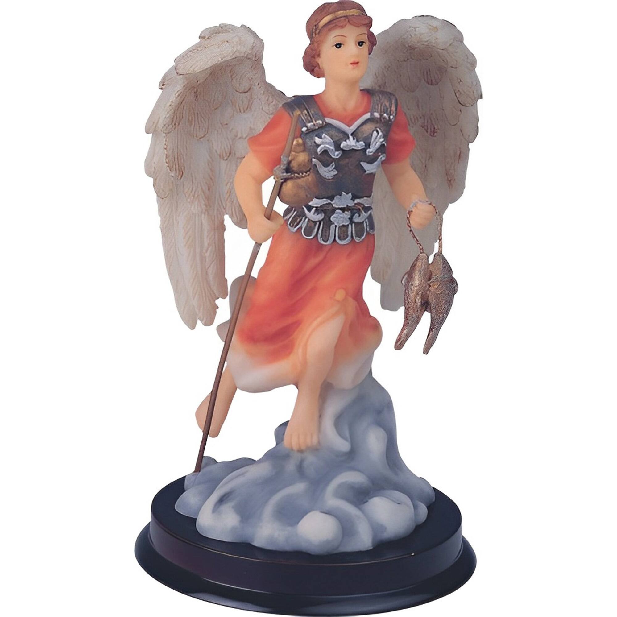 Front. FC Design - FC Design 6"H Archangel Raphael Angel of Healing Holy Figurine Statue Office Desk Tabletop Home Decor Gift - Multi-Color.