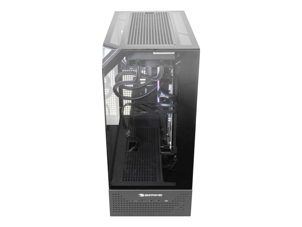 Alt View 10. iBUYPOWER - iBUYPOWER Element Pro Gaming PC - Ryzen 7 9850X3D, RTX 5070, 32GB DDR5, 2TB SSD, Win 11 - Black.