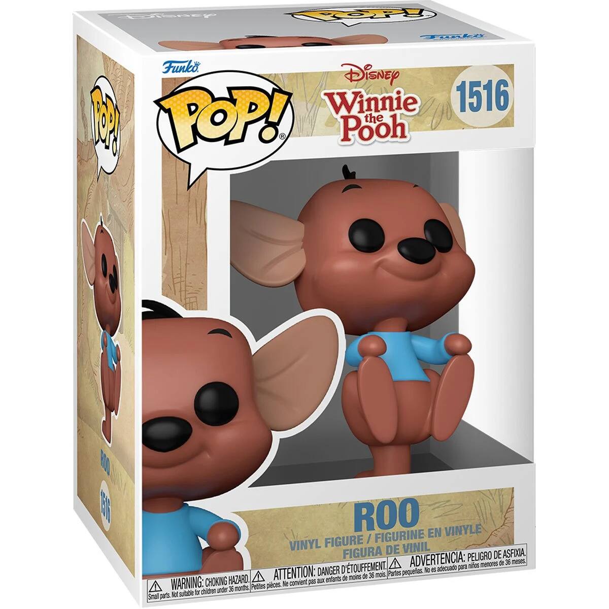 Eotney FOPy FORE Funko. Disney Winnie 1516 B POP! the Pooh A ROO EN VINYLE FIGURE / FIGURINE VINYL DE VINIL FIGURA ADVERTENCIA: PELIGRO DE DEASFIXIA A menores de 36 neses D'TOUFFEMENT adecuado pan nitos DANGER pequeas. HAZARD ATTENTION: - onfants de moins de 36 mois. Partes WARNING: CHOKING Petites pices. e convient pas chicren under 36 months Re sutabie to Smal parts