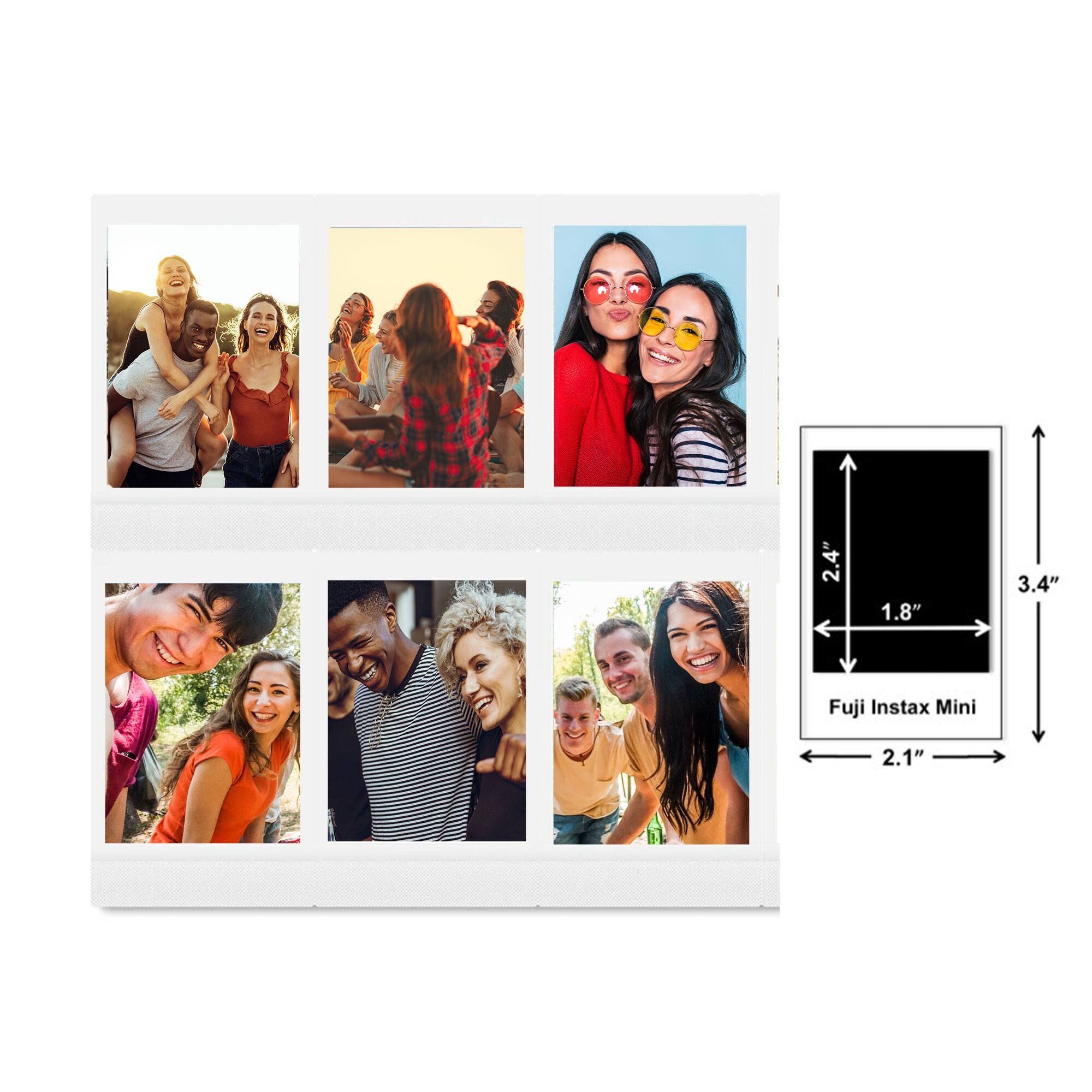 2.4" 1.8" 3.4" Fuji Instax Mini 2.1"
