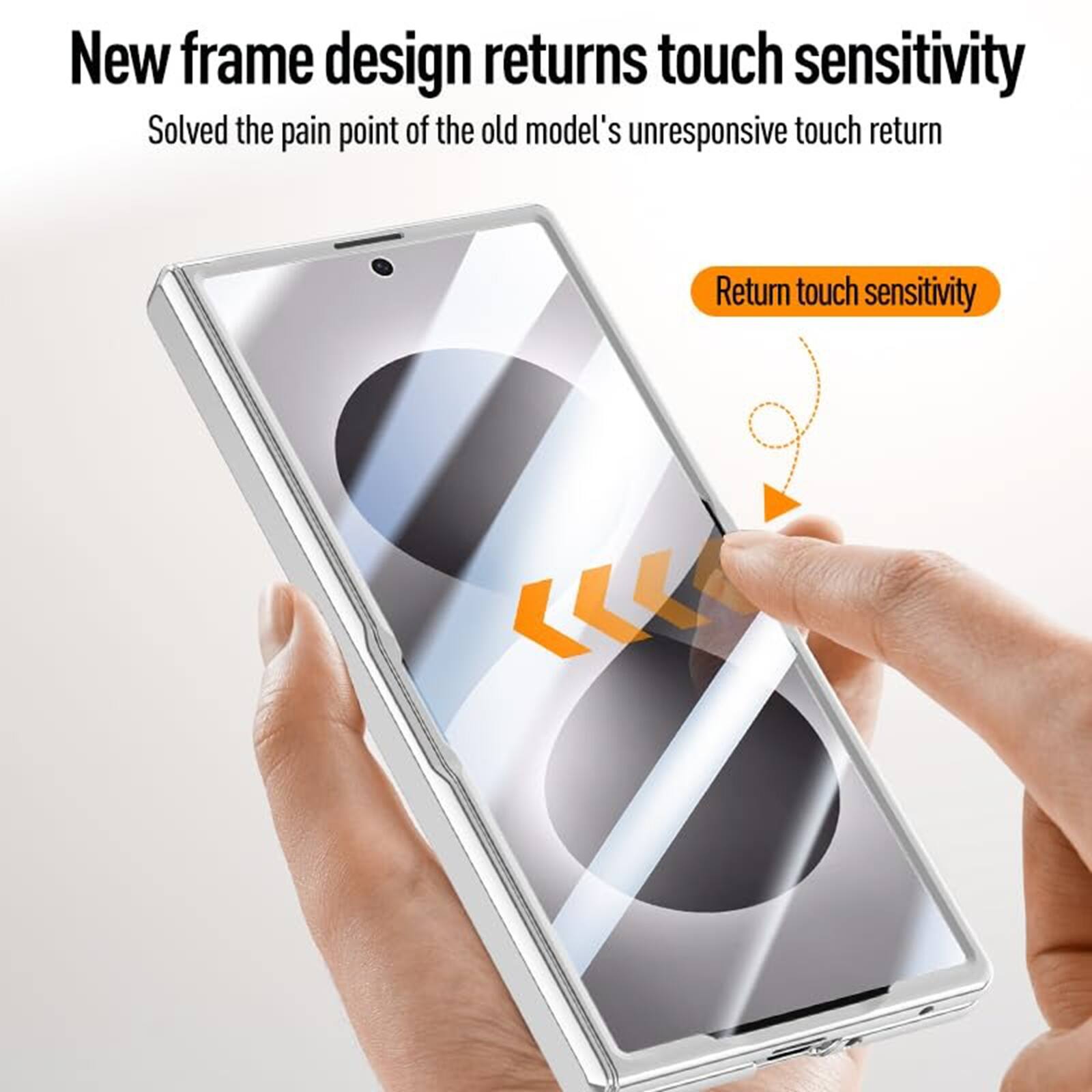 New frame design returns touch sensitivity  
Solved the pain point of the old model's unresponsive touch return  
Return touch sensitivity