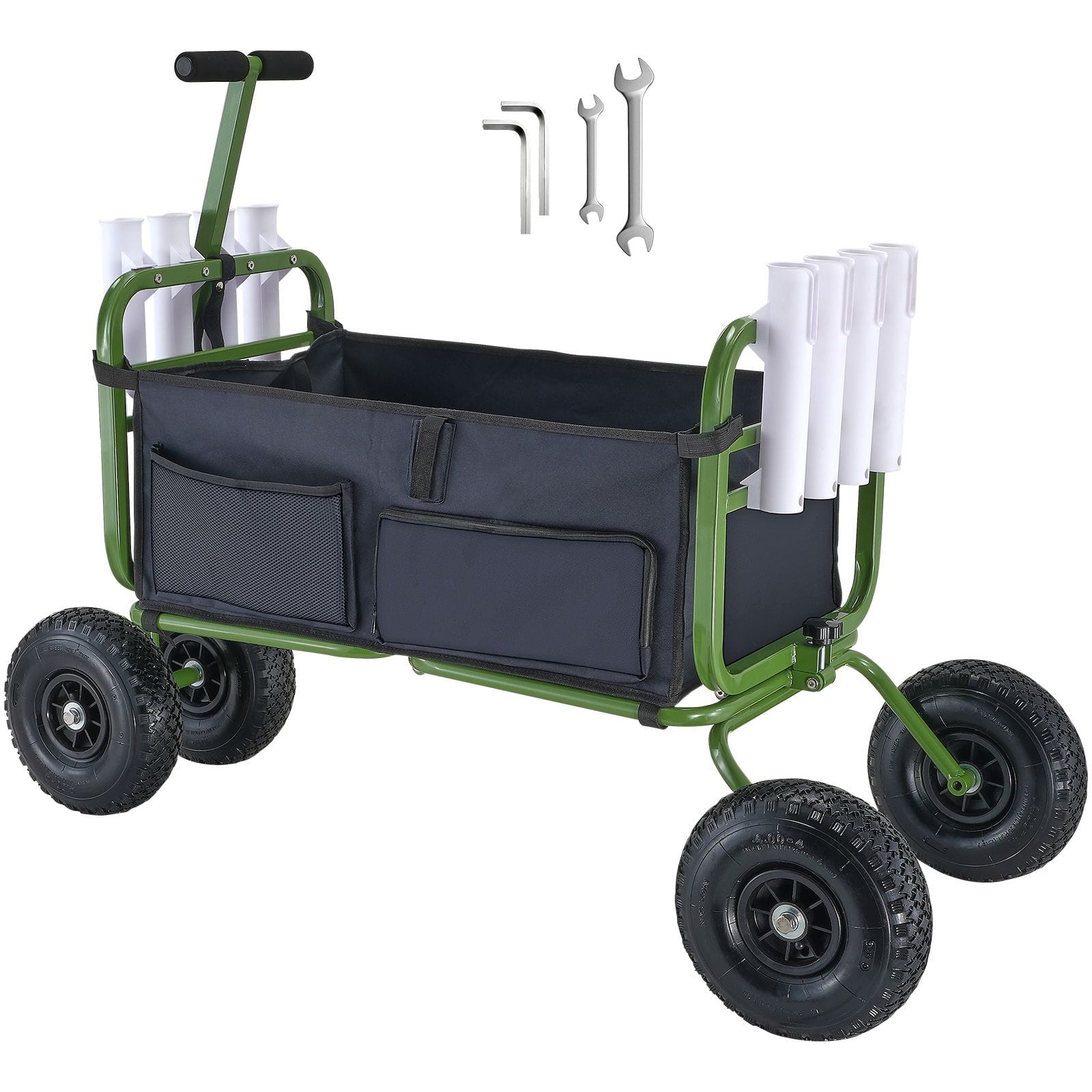 Loheer - Beach Fishing Cart 300 lbs Steel Pier Wagon with 11 Inch Balloon Tires 8 Rod Holders Foldable Marine Cart price history on PriceWatchPro